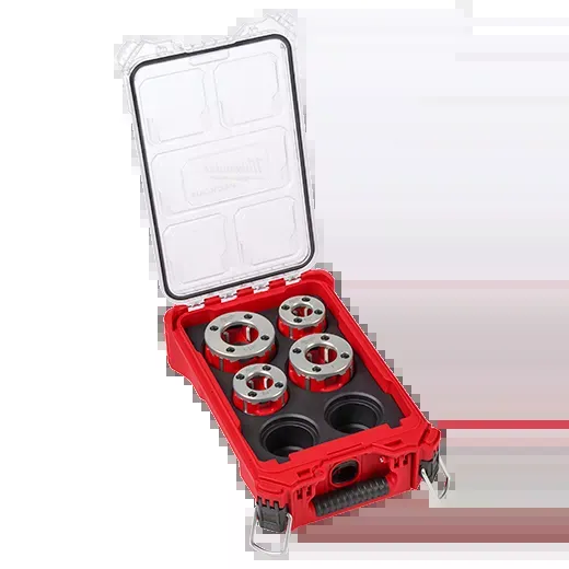 Milwaukee Compact 1/2"-1-1/4" Alloy NPT Portable Pipe Threading Forged Aluminum Die Head Kit
