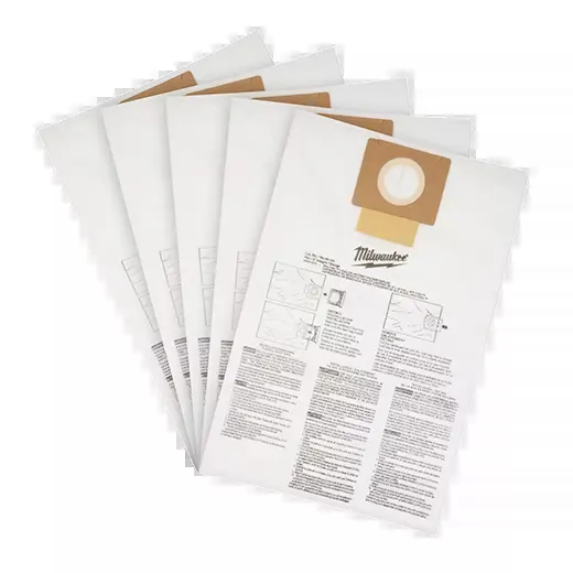 Milwaukee Fleece Dust Bags (5PK) - 6 Gallon