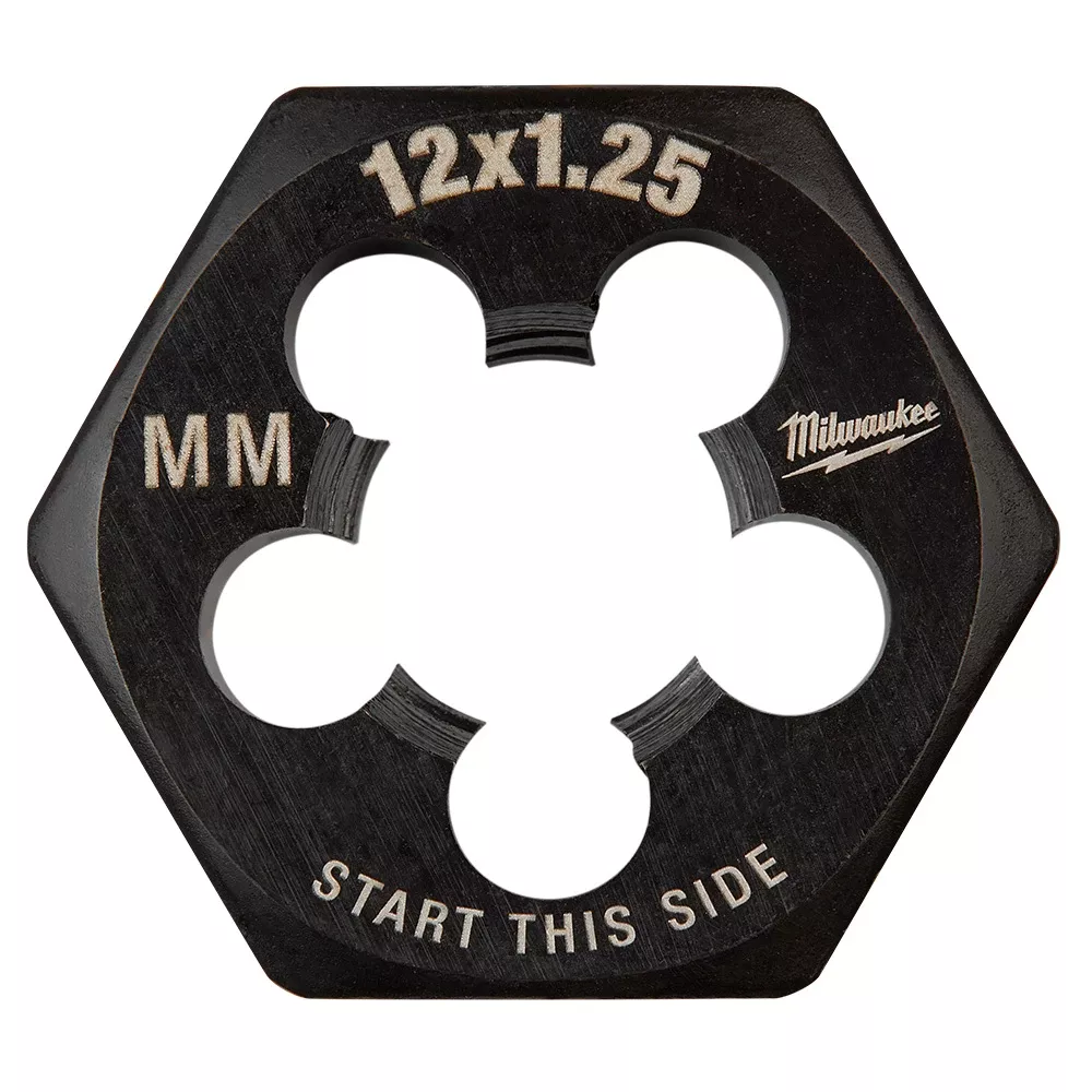 Milwaukee M12-1.25 mm 1-Inch Hex Threading Die 49-57-5361