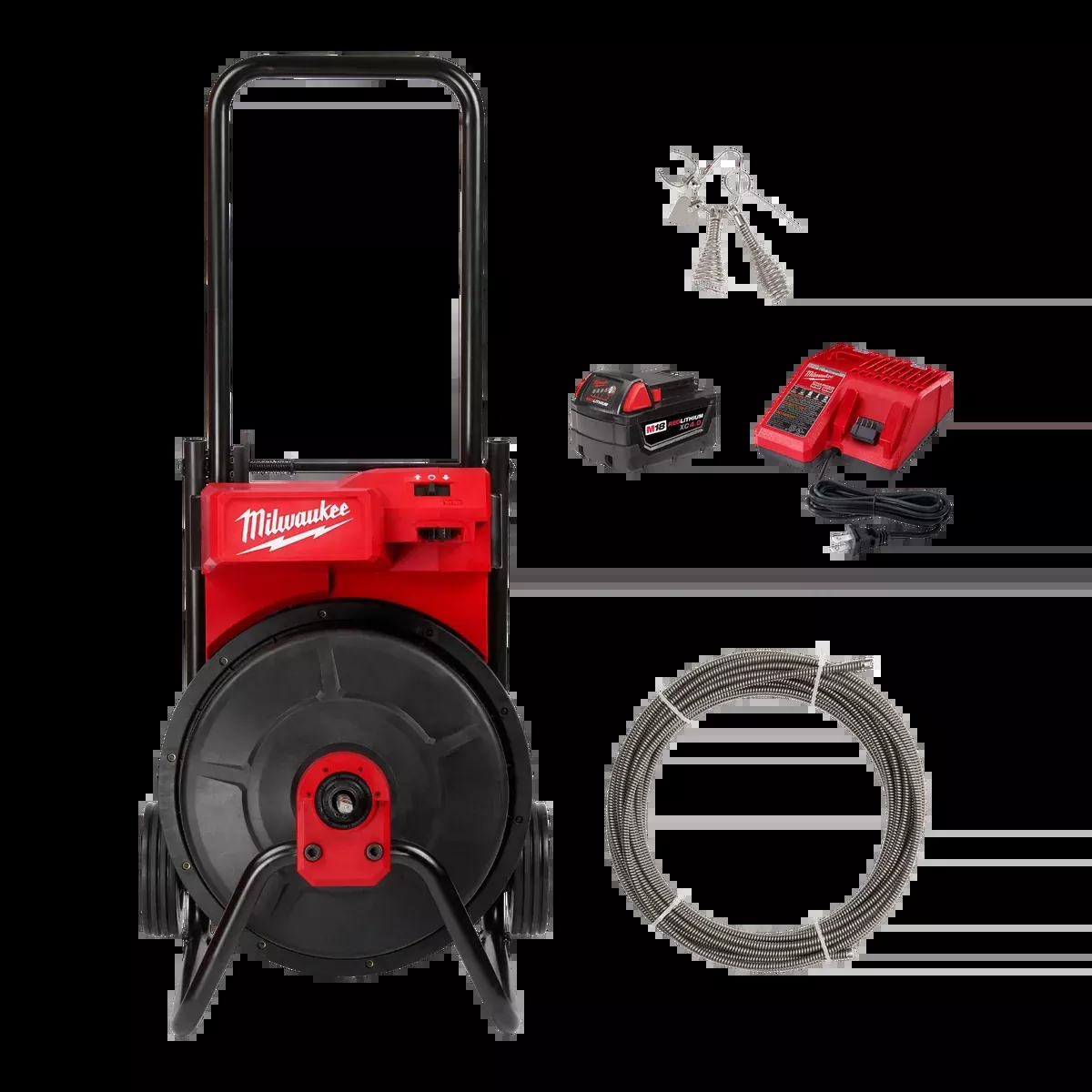 Milwaukee M18™ Drum Machine with 3/8" Cable
