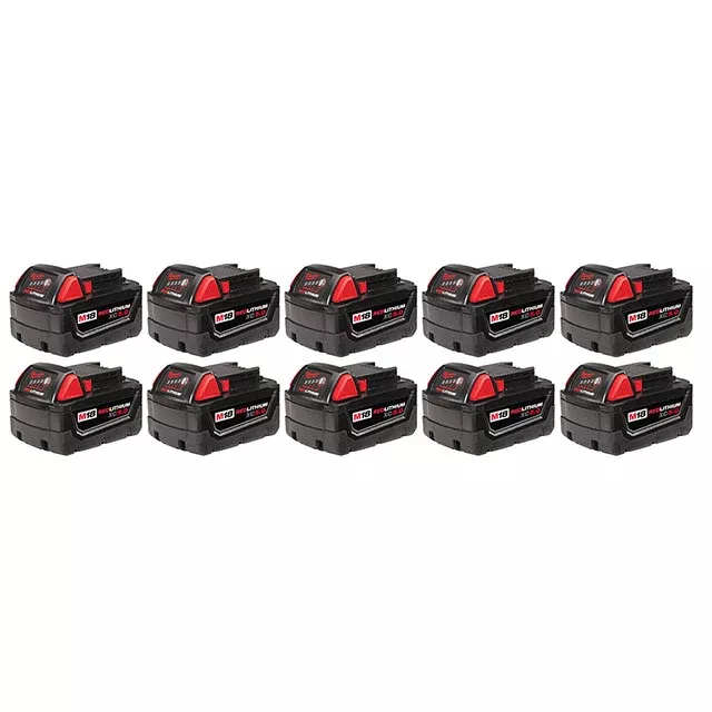 Milwaukee M18 REDLITHIUM XC5.0 Extended Capacity Battery (10 pack) 48-11-1851
