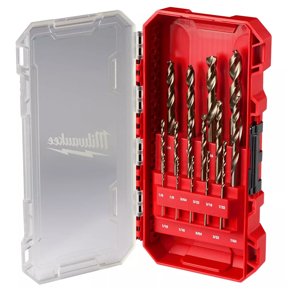 Milwaukee RED HELIX Cobalt Drill Bit Set - 15 Piece 48-89-2370