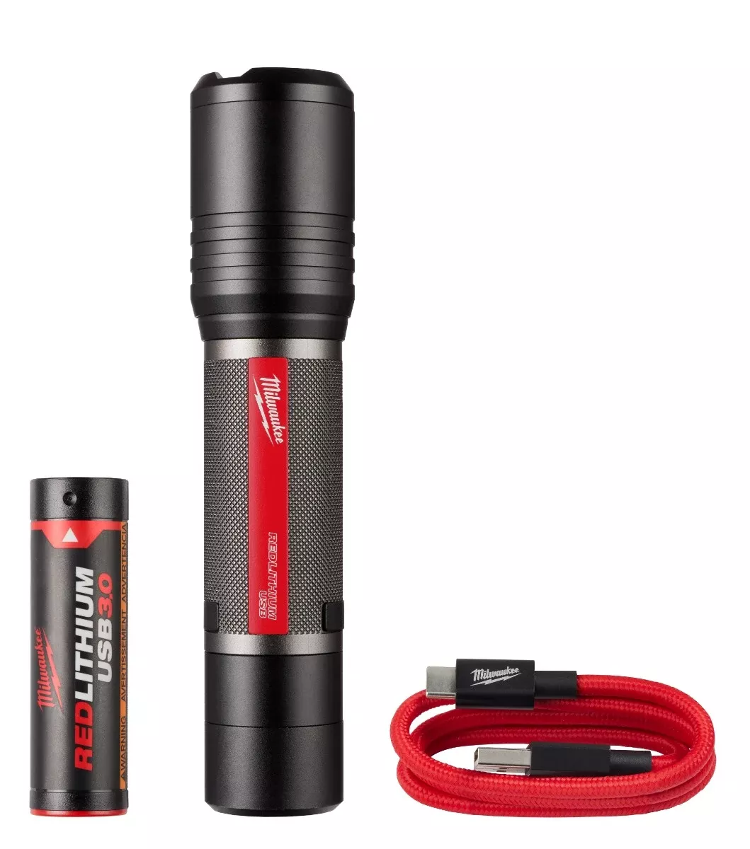 Milwaukee REDLITHIUM USB Slide Focus Flashlight 2000 Lumens 2162-21
