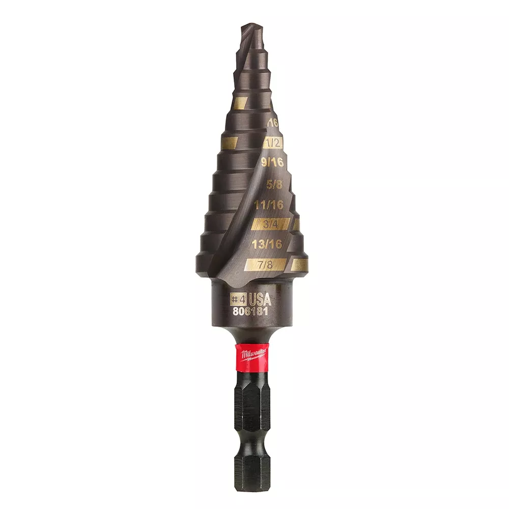 Milwaukee SHOCKWAVE 3/16" - 7/8" Impact Duty Step Bit #4 48-89-9244