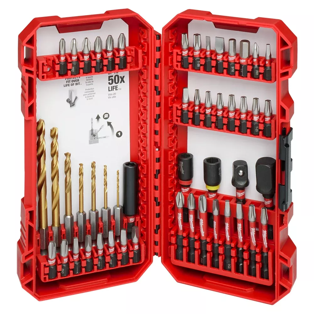 Milwaukee SHOCKWAVE Impact Duty Drill & Drive Set- 50 Piece 48-32-4013
