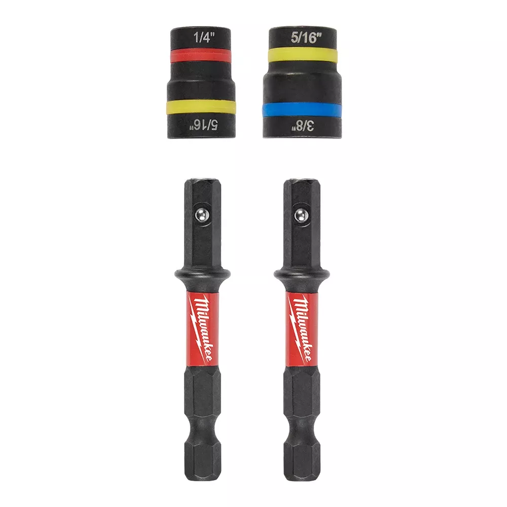 Milwaukee SHOCKWAVE Impact Duty QUIK-CLEAR 2-in-1 Magnetic Nut Driver Set 2PC 49-66-4565