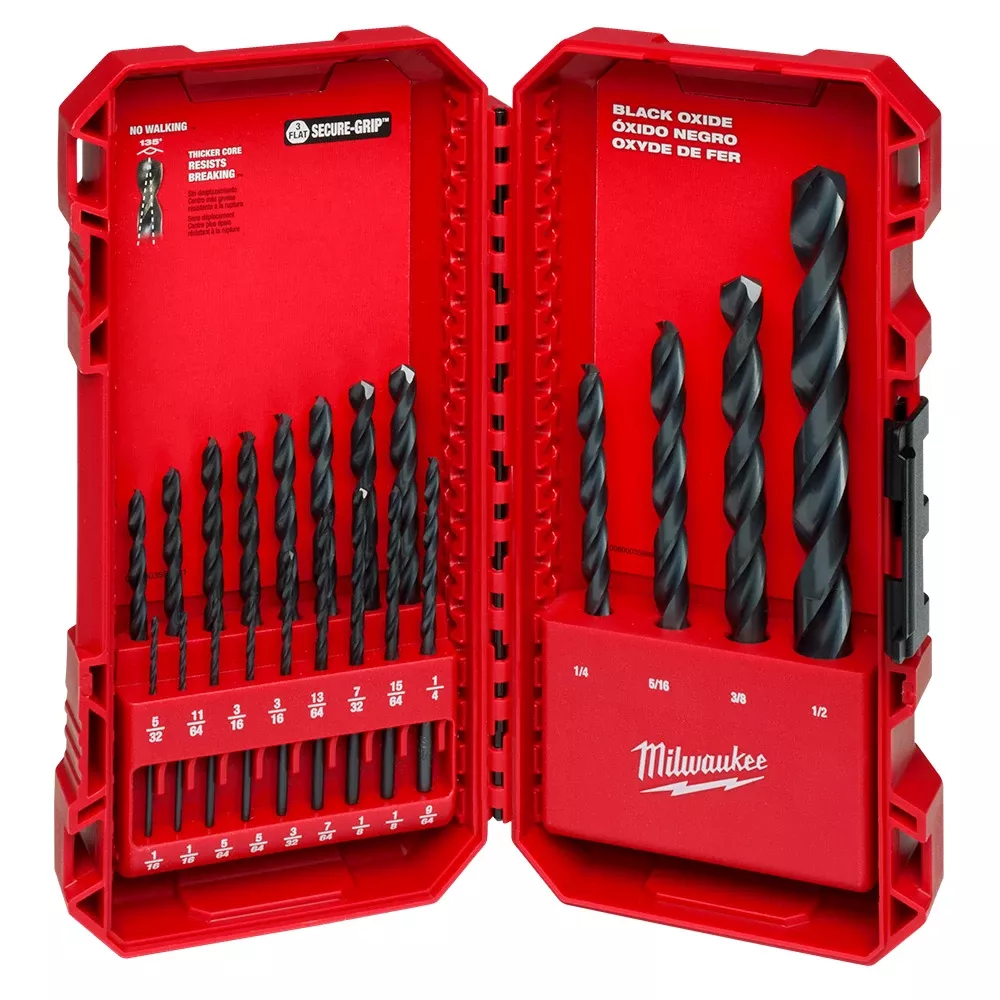 Milwaukee THUNDERBOLT Black Oxide Drill Bit Set - 21 Piece 48-89-2801