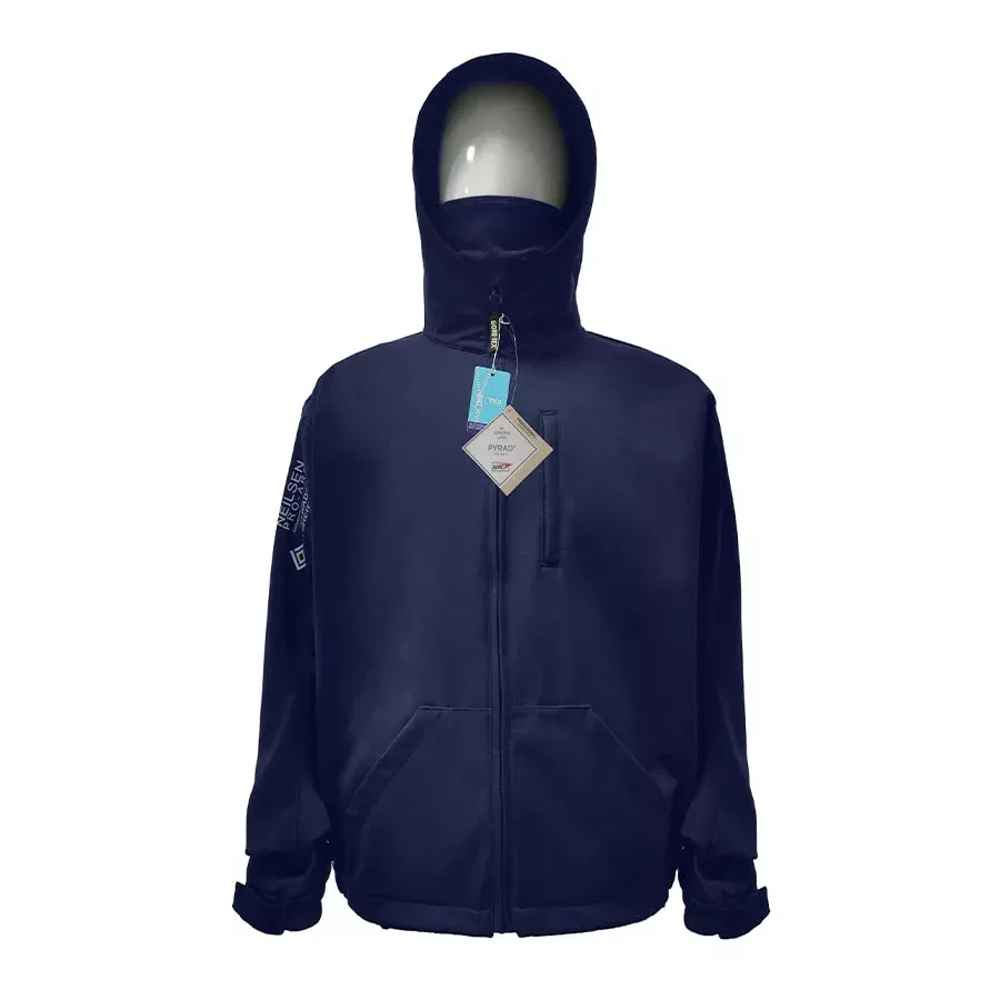 Neilsen FR/ARC Rated Navy Softshell Fleece Jacket made with PYRAD WINDSTOPPER Fabric by GORE-TEX LABS