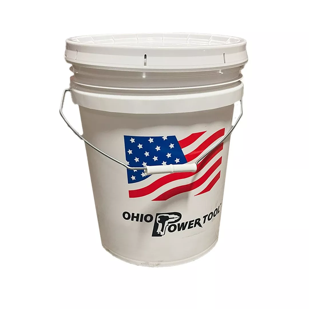Ohio Power Tool 5 Gal, .70 Mil. Logo & Flag Bucket