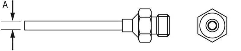 R06 Round Hot Gas Nozzle for HAP 1 and HAP 200, Ø 3.0mm