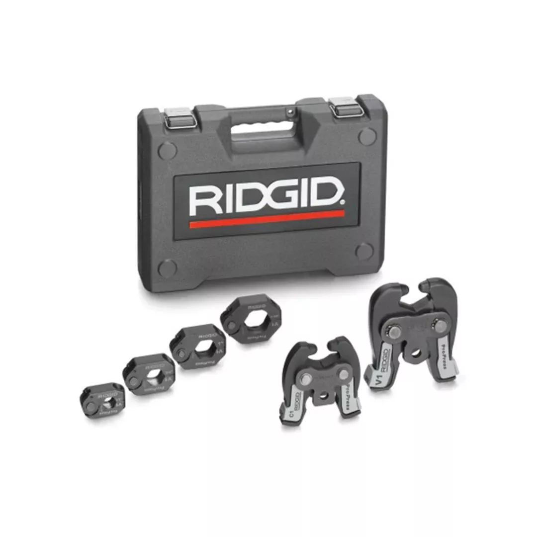 RIDGID Standard & Compact ProPress V1/C1 Combo Kit, 1/2",1-1/4" Ring 28048