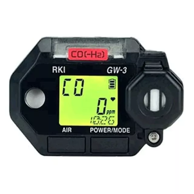 RKI Instruments GasWatch 3 w/ CO(-H2) Sensor, Alligator Clip 73-0025