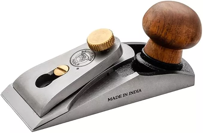 Rockler Bench Dog Small Chisel Plane - Durable Flush Plane w/Hardened Blade & Open Front - Precise Woodworking Tools for Trimming & Shaving - Perfect Craft Tools Kit w/Case