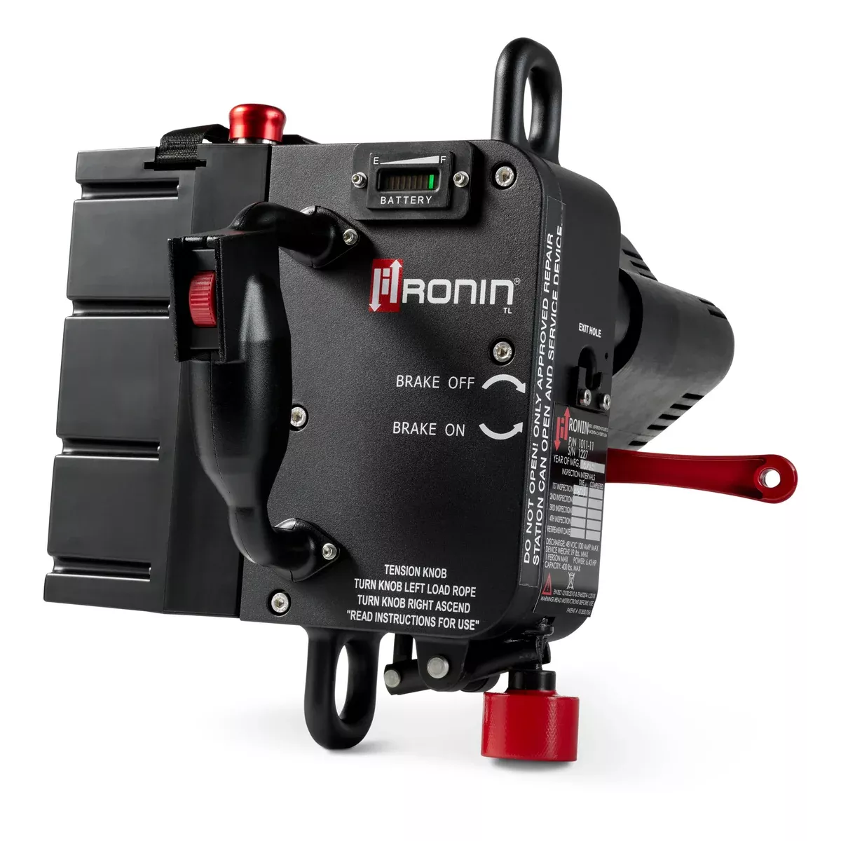 Ronin | Titan Lift (TL) Kit – Includes Ascender, 48V Battery, Charger, Wireless Remote, Rope Brush, Rubber Motor Protector, Perfect Burn Tip, and Hard Case | #KIT1011-11