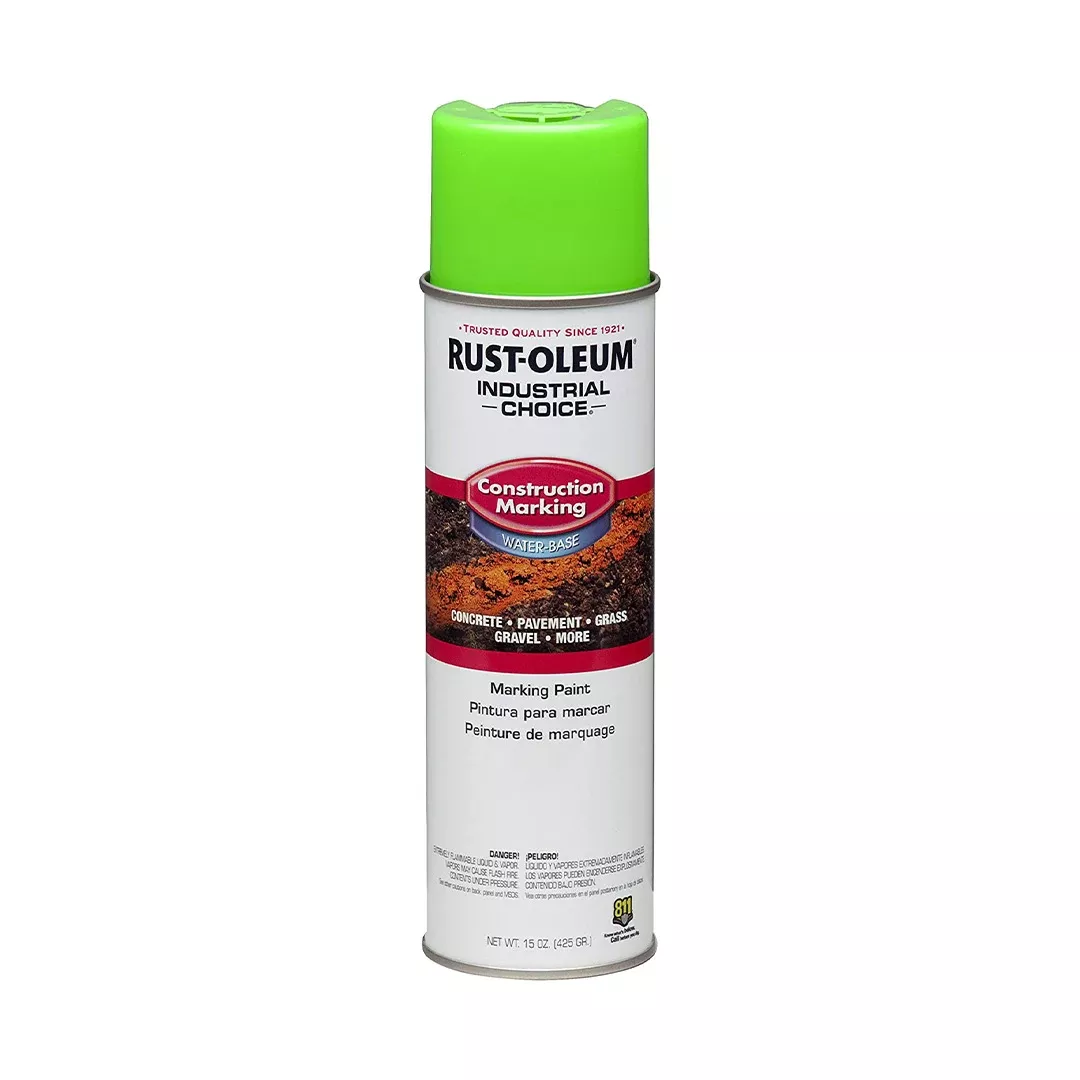 Rust-Oleum M1400 Construction Marking Fluorescent Green GLOSS 17 OZ. SPRAY 264700