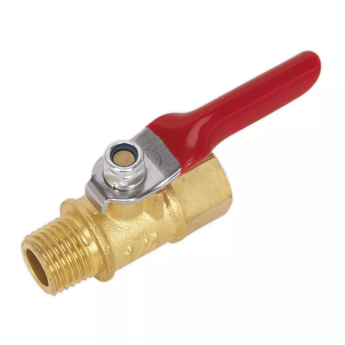 Sealey 1/4" BSPT Ball Valve Lever Air Compressor Connector