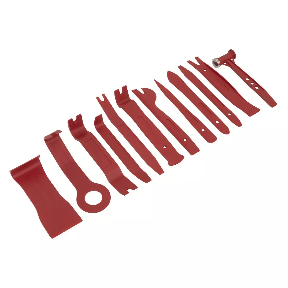 Sealey 12 Piece Trim and Upholstery Tool Set in Tool Roll Trim Hammer Panel Removal