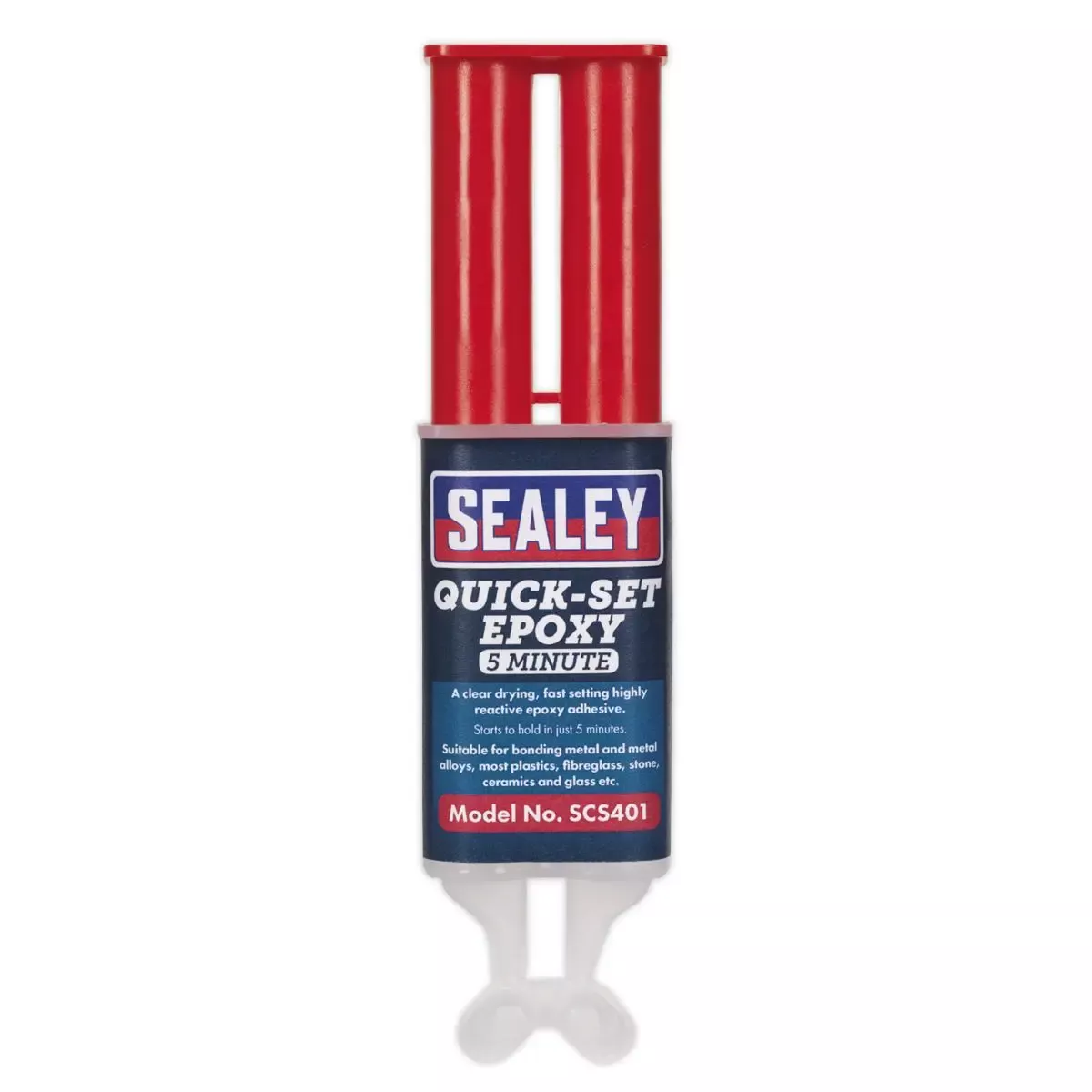 Sealey 25ml Quick Set 5 Minute Epoxy Adhesive Glue Syringe Fast Drying