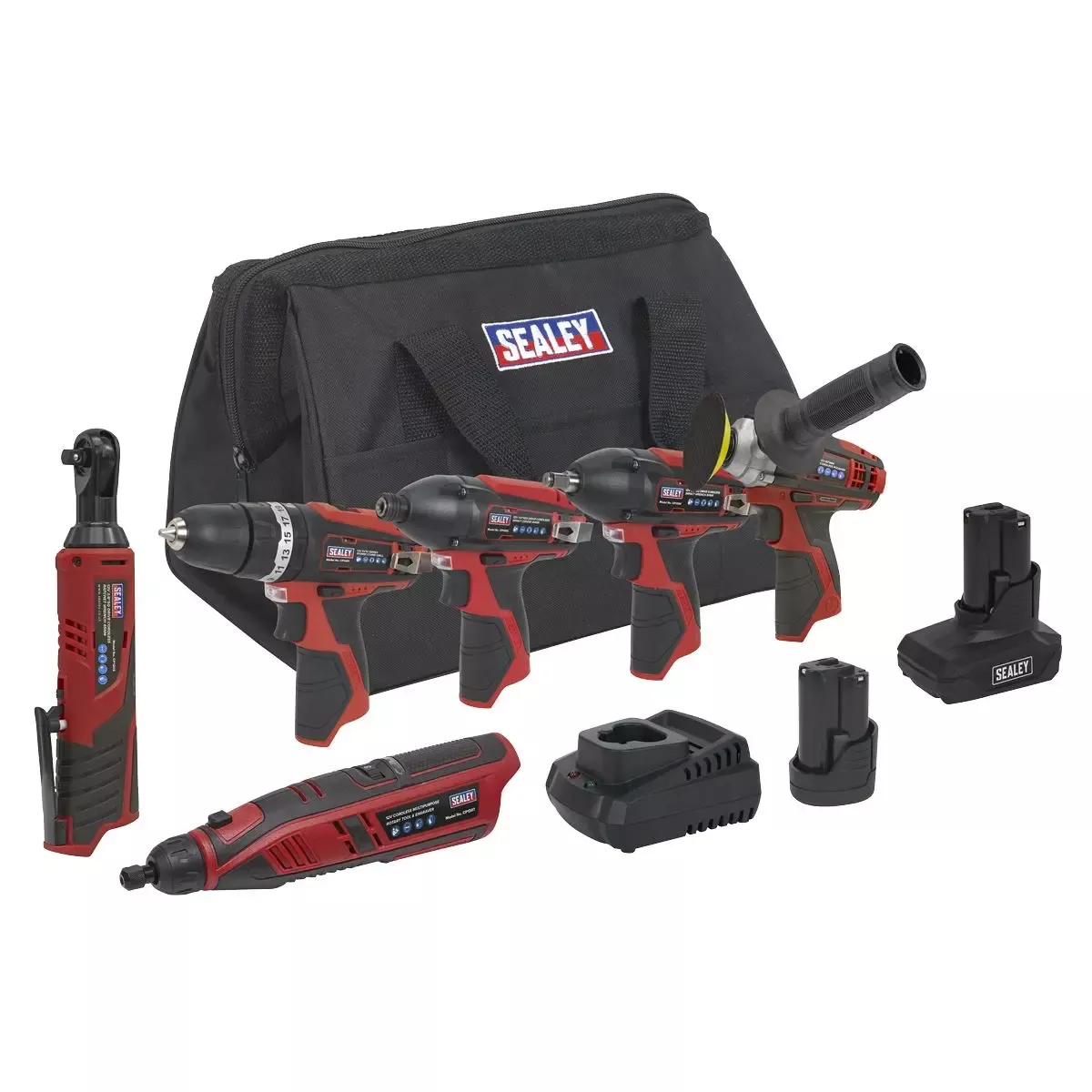Sealey 6 x 12V SV12 Series Cordless Power Tool Combo Kit