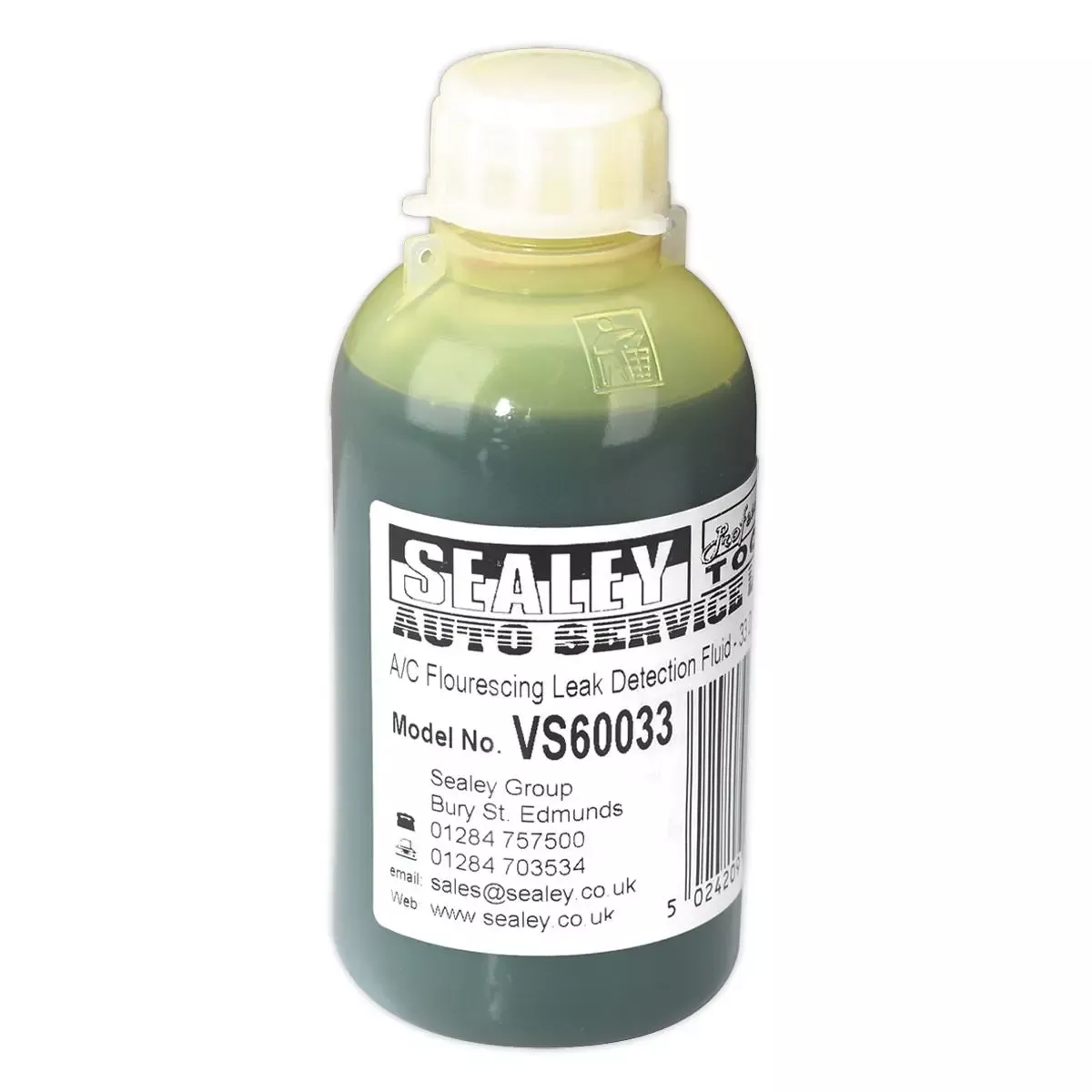 Sealey Air Conditioning Fluorescing Leak Detection Dye - 33 Dose Bottle