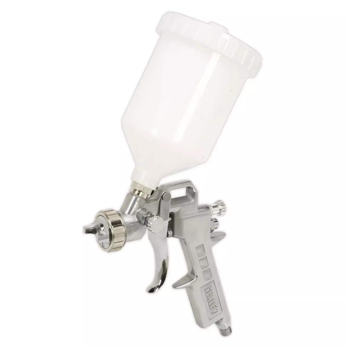 Sealey Gravity Feed Spray Gun 2.2mm Set Up Adjustable Paint Flow 600ml