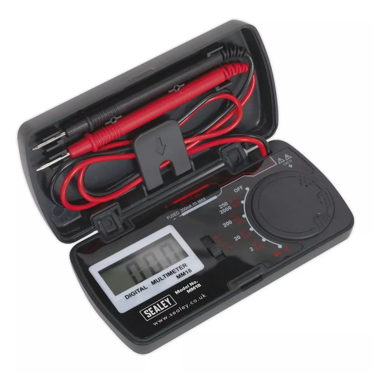 Sealey Pocket Multimeter AC DC Voltage Resistance Electrican Compact