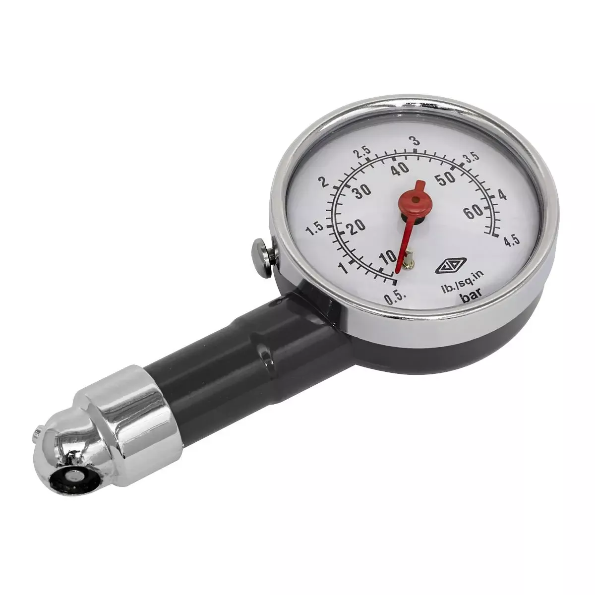 Sealey Tyre Pressure Gauge Dial Type 0-4.5bar(0-60psi)
