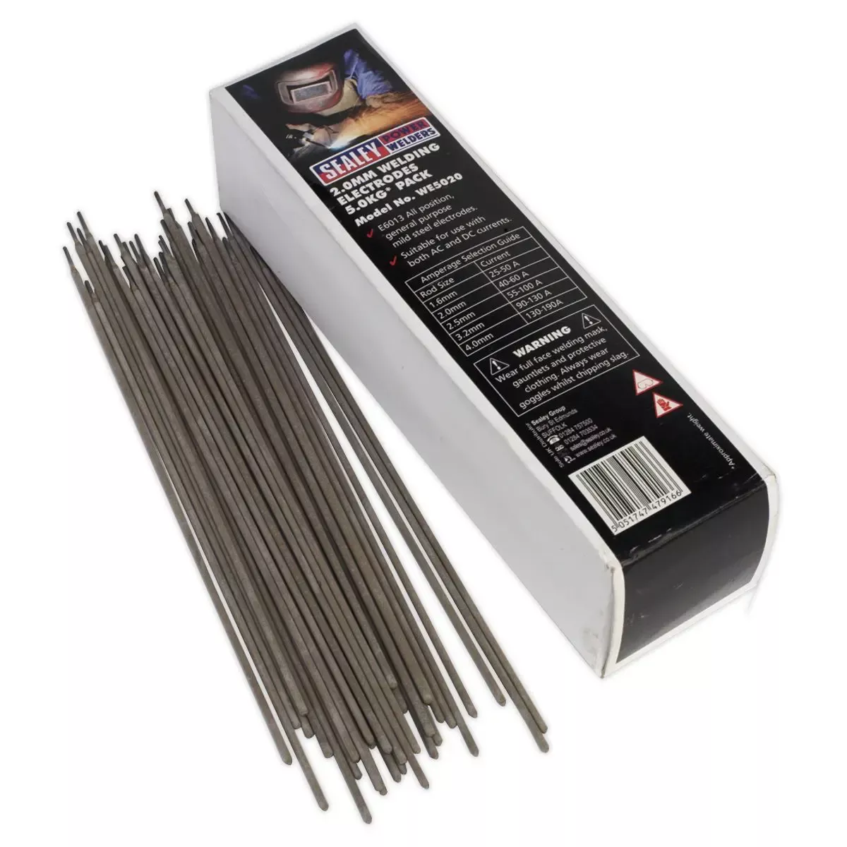 Sealey Welding Electrodes Ø2 x 300mm 5kg Pack