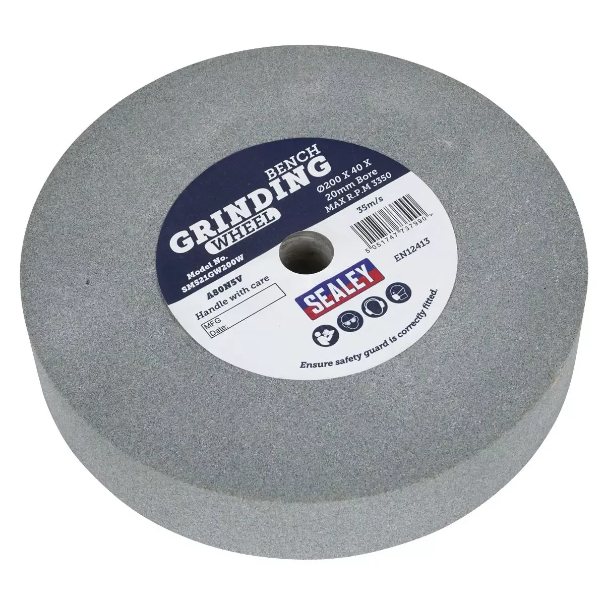 Sealey Wet Stone Wheel Ø200 x 40mm 20mm Bore for SM521