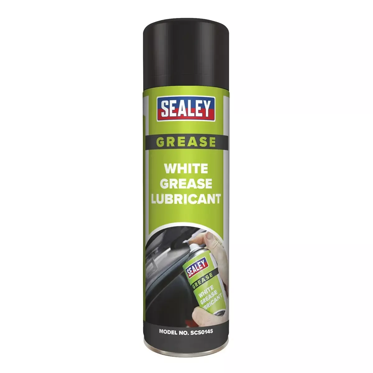 Sealey White Grease Lubricant with PTFE 500ml Silicon Free