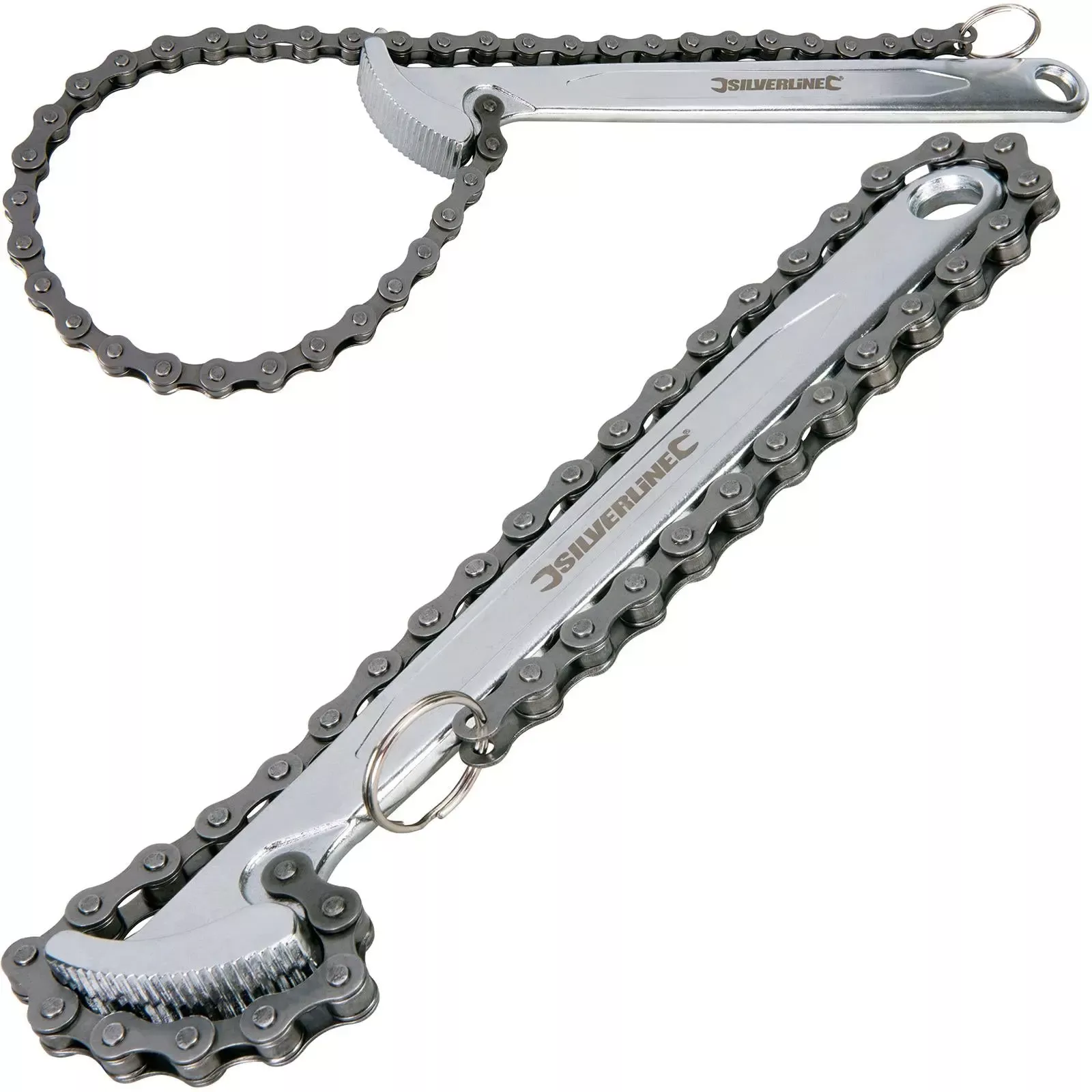 Silverline 150mm Oil Filter Chain Wrench Strap Removal Tool