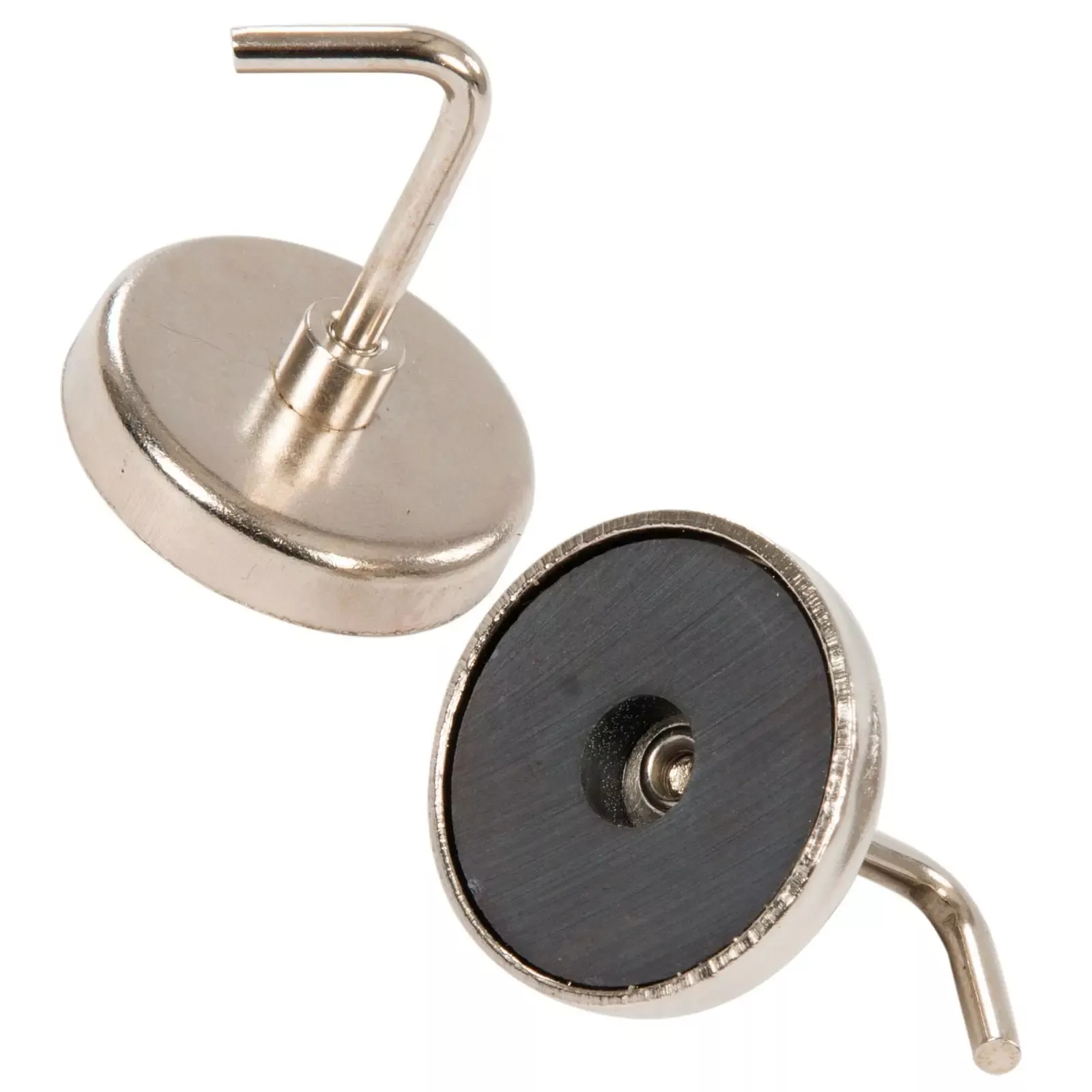 Silverline 2 Piece 5kg Magnetic Hooks Hanging Storage Fridge Cabinets