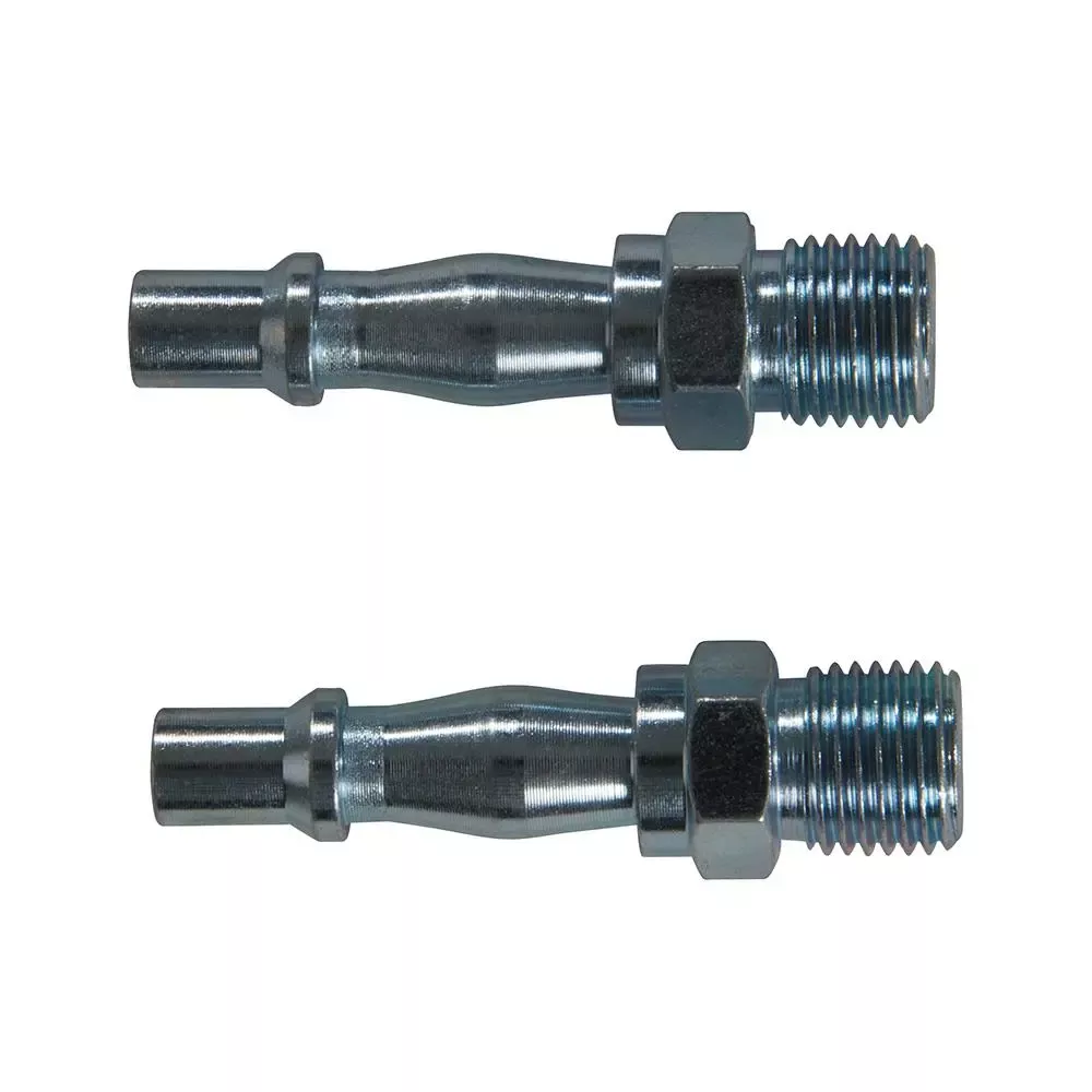 Silverline 2 Piece Male Bayonet Coupler 1/4" BSP Connector Hose Air Line