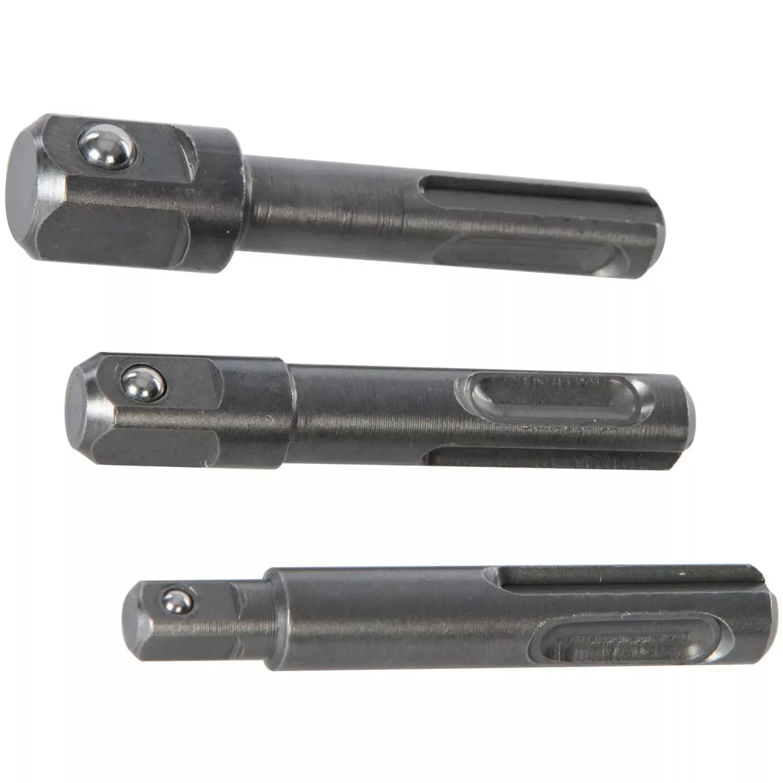 Silverline 3 Piece SDS+ Socket Driver Set 1/4" 3/8" 1/2" Drill DIY 3pc