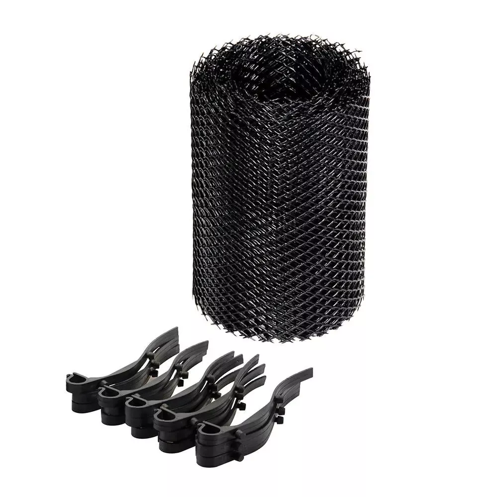 Silverline 5m x 160mm Gutter Guard Non-Corrosive Debris Prevention Filter