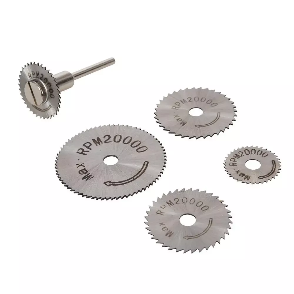 Silverline 6 Piece HSS Saw Disc Set Brass Copper Wood Plastic Rotary Cutting Kit