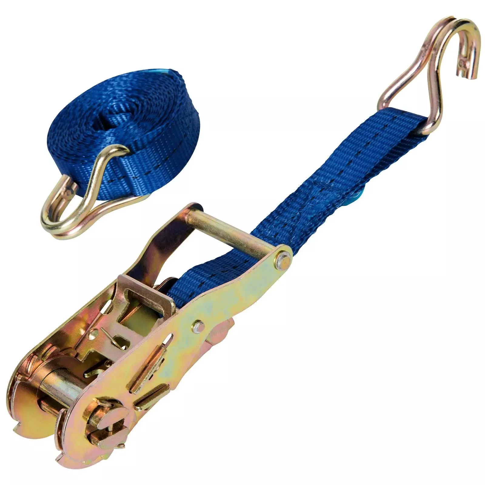 Silverline Ratchet Tie Down Strap Cargo Lash J-Hook 1000-2750kg