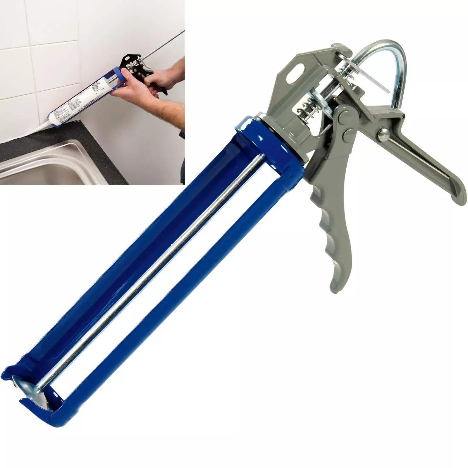 Silverline Rotating Caulking Guns 300ml Or 400ml