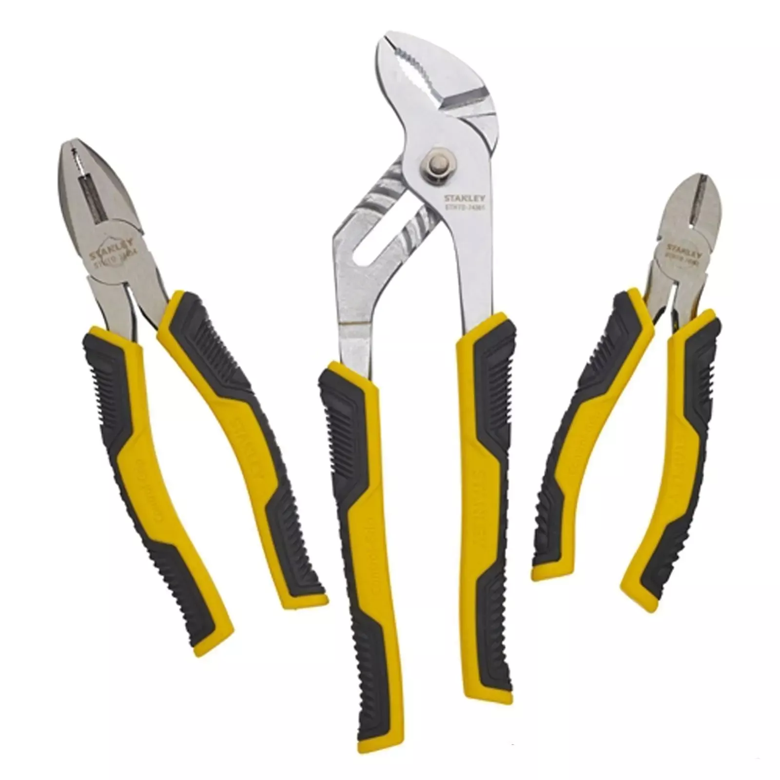 Stanley 3 Piece DynaGrip Control-Grip Plier Set