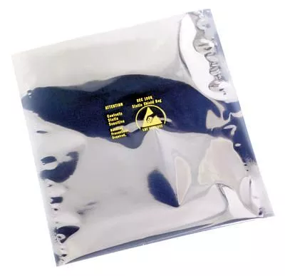 Static Shield Bag, 1000 Series Metal-in, 10 in. x 26 in., 100 EA