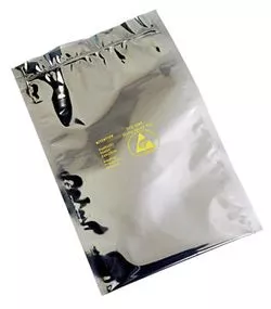 Static Shield Bag, 1000 Series Metal-In Zip, 3 in. x 5 in., 100 EA