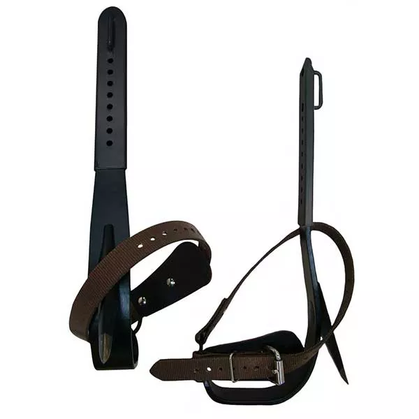 Steel Tree Climber with Permanent Gaff, Straight Stirrup, Pads, Upper and Lower straps – 81429R