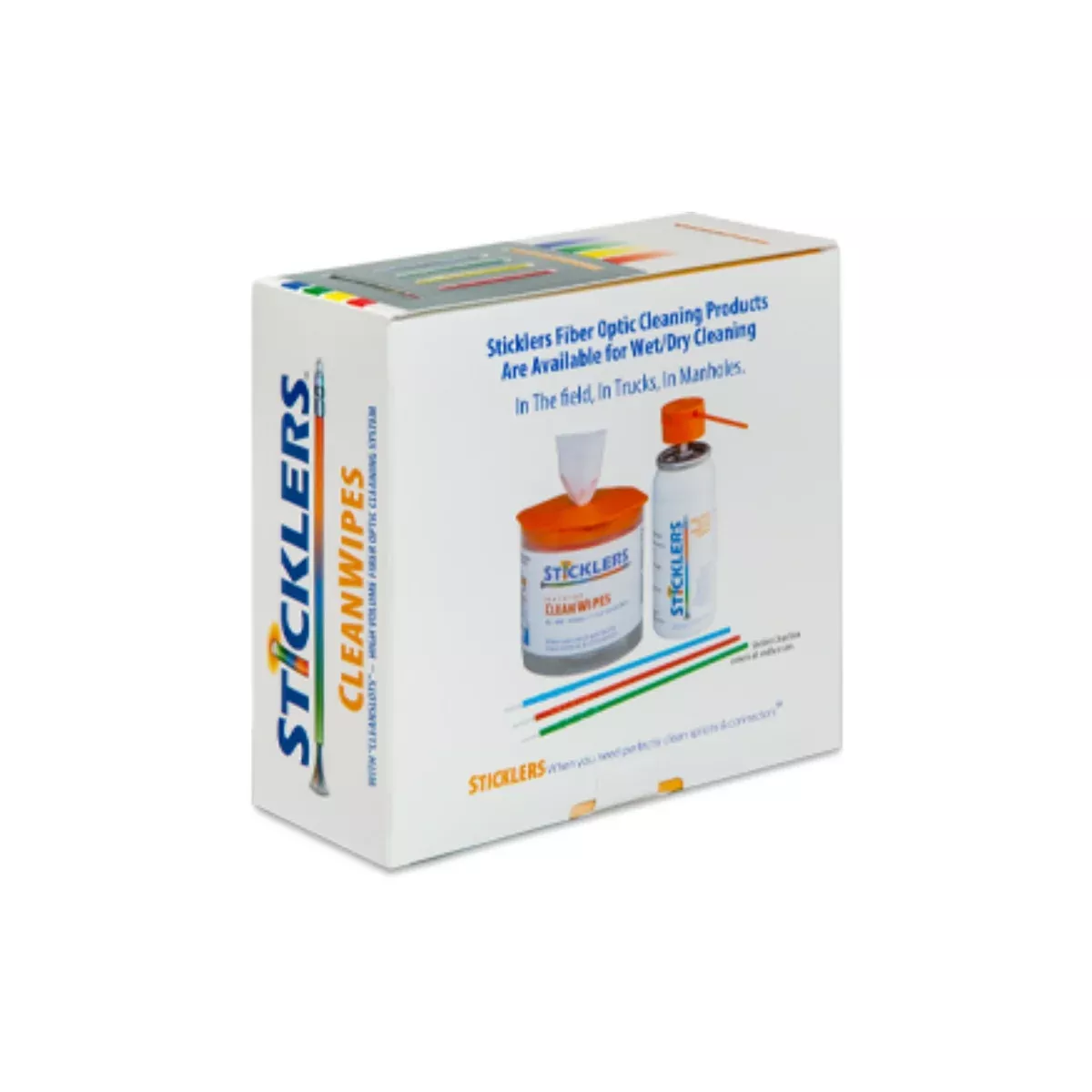 Sticklers | CleanWipes 3200 Jumbo Connector Cleaning Box | #WCS800