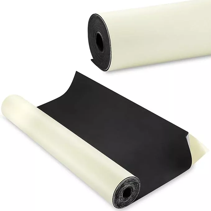 Vesici 1 Roll 23.5 x 100 Inch Work Bench Mat Self Adhesive Resistant PU Floor Runner Easy to Clean Workbench Mat Pad for Garage Workbench or Table Storage Tool Organization,Black