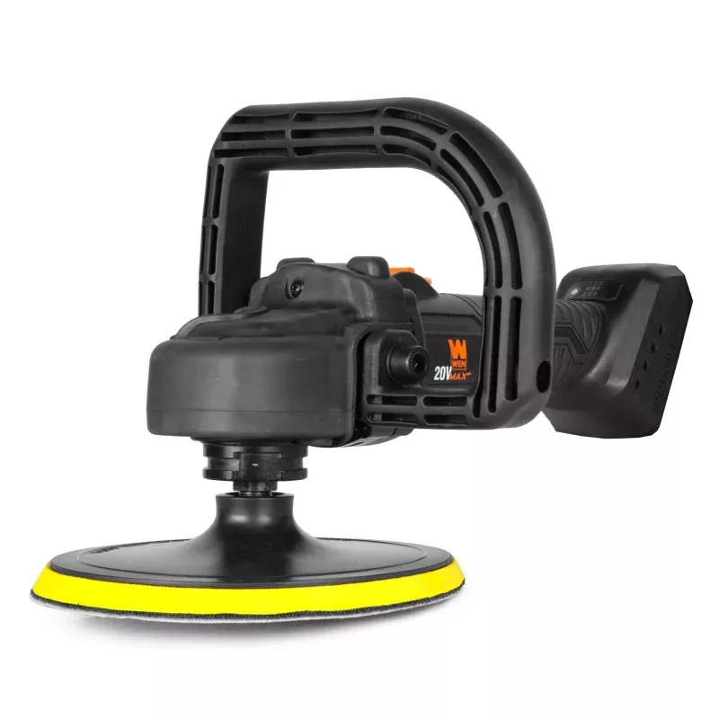 WEN 20877BT 20V Max Cordless 7-Inch Variable Speed Rotary Polisher and Waxer Kit (Tool Only – Battery Not Included)