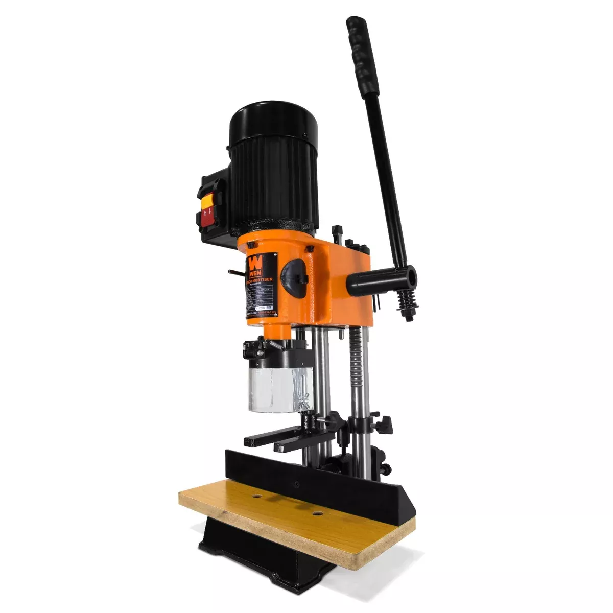 WEN 43012 5-Amp Cast Iron Bench Mortiser with Chisel Bit Set