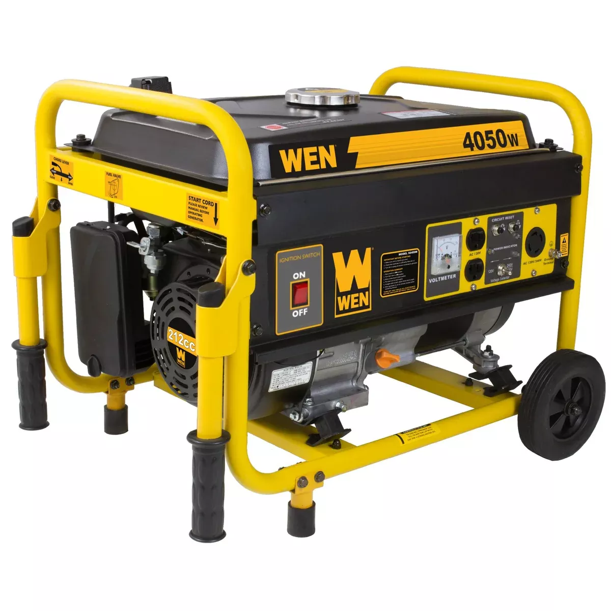 WEN 56400M 4,050 Watt Power Generator with Wheel and Handle Kit