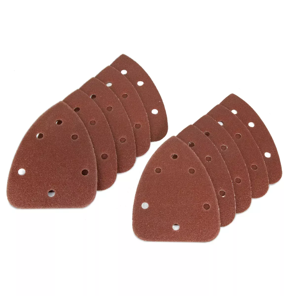 WEN 6301SP240 Detailing Palm Sander 240-Grit Hook and Loop Sandpaper (10-Pack)