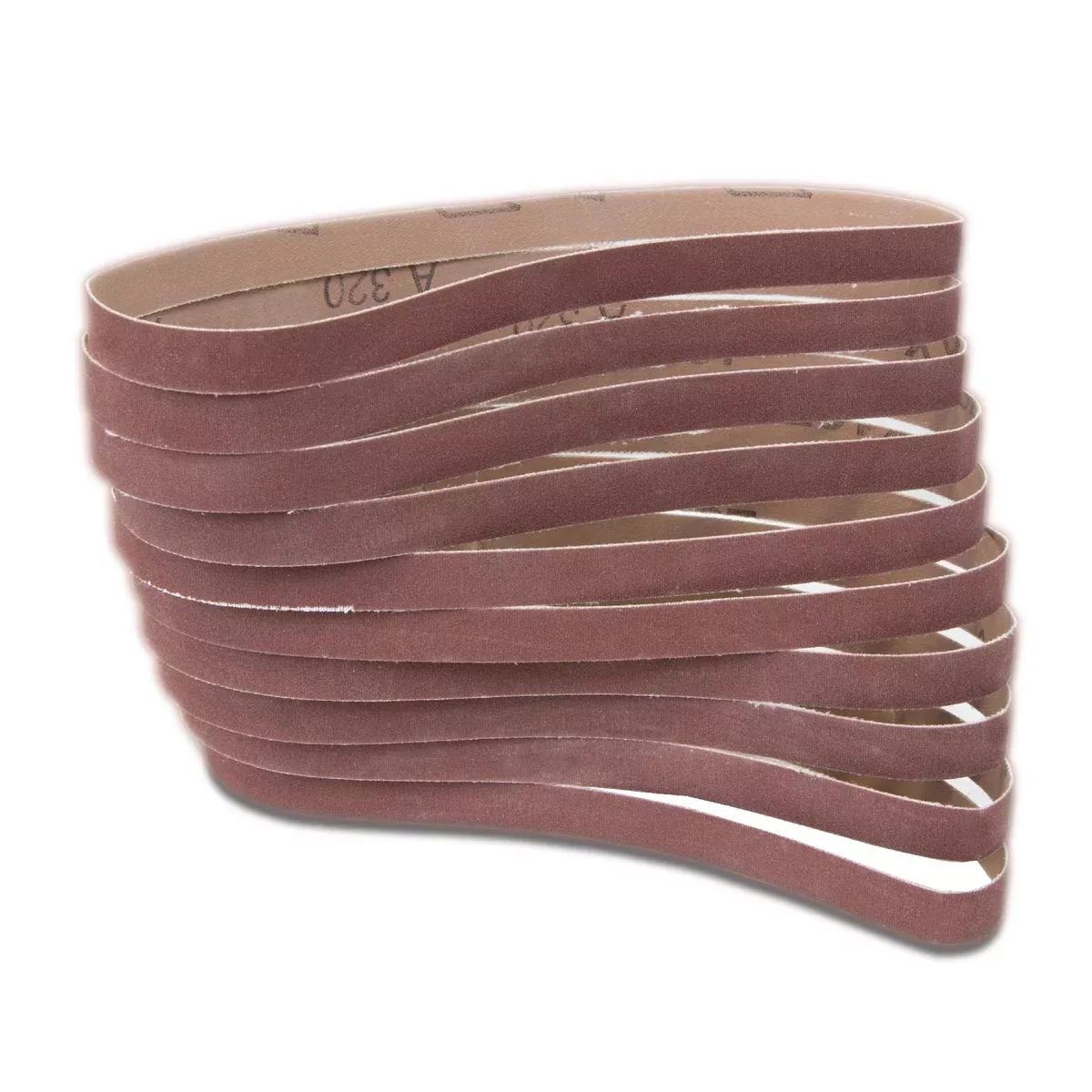 WEN 6307SP320 320-Grit 1/2 x 18-Inch Sanding Belt Sandpaper (10 Pack)