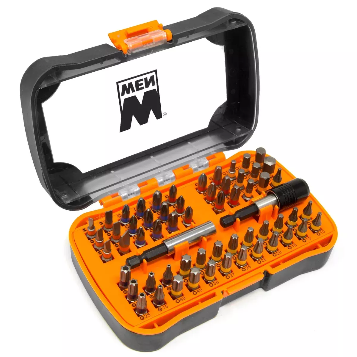 WEN DB6060 60-Piece 1/4-Inch Hex Shank Impact-Rated Magnetic Screwdriver Bit Set